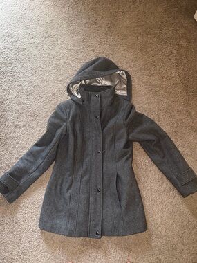 Steve Madden Women's Hooded Wool Coat